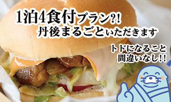 1泊4食付プラン!!トドになること間違いなし
